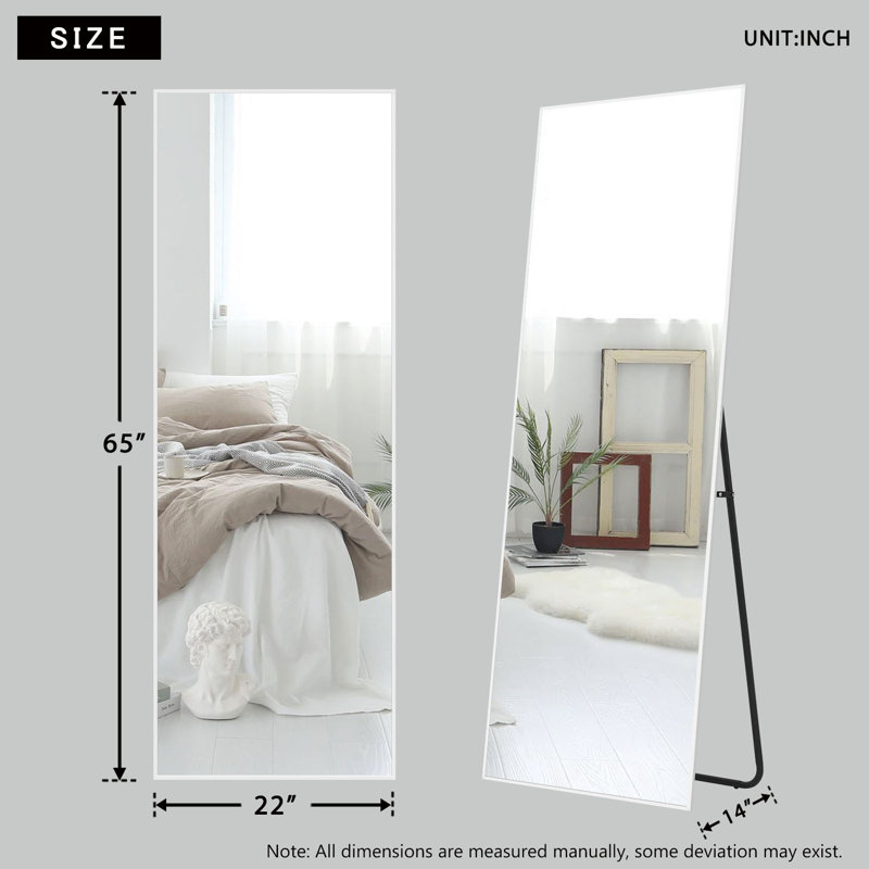 Miroir taille réelle, 59 po x 19 po