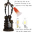 Lampe de table 17,5 pouces Lily Flower-1737485804