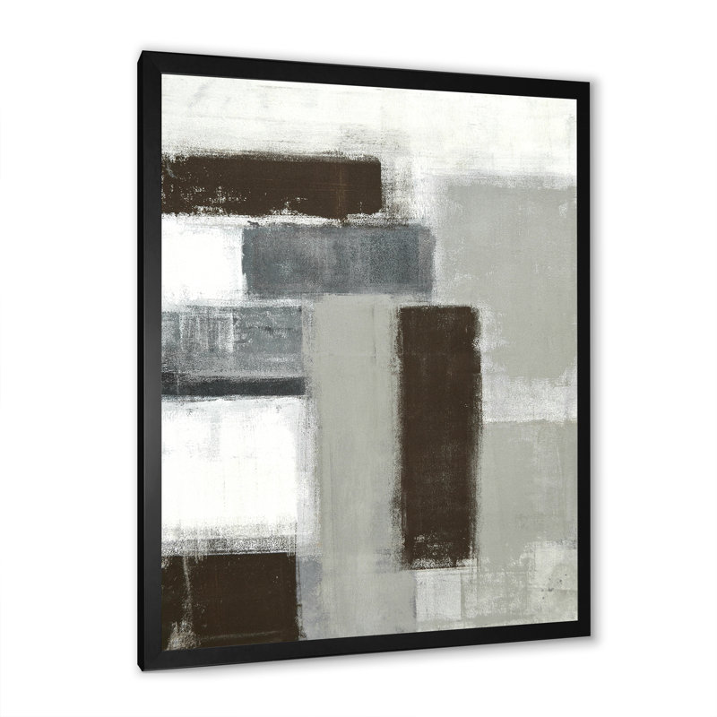 Art moderne gris et bleu II 2FDP47742, Noir, H 20 po x l 12 po x P 1 po