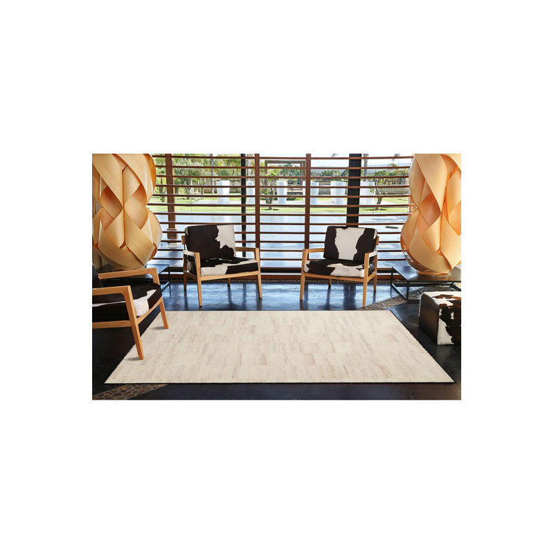 Tapis crème lavable à la machine à motifs colorés crème, Sous-tapis rectangulaire 3 pi 11 po x 5 pi 11 po i