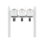 Balmoral Triple Mount Mailbox /w/ Ball Finials, Personalized Door Medallion, Newspaper Box (3 Mailboxes, Tri-Mount Rack, 3 Newspaper Boxes, 3 Medallions)