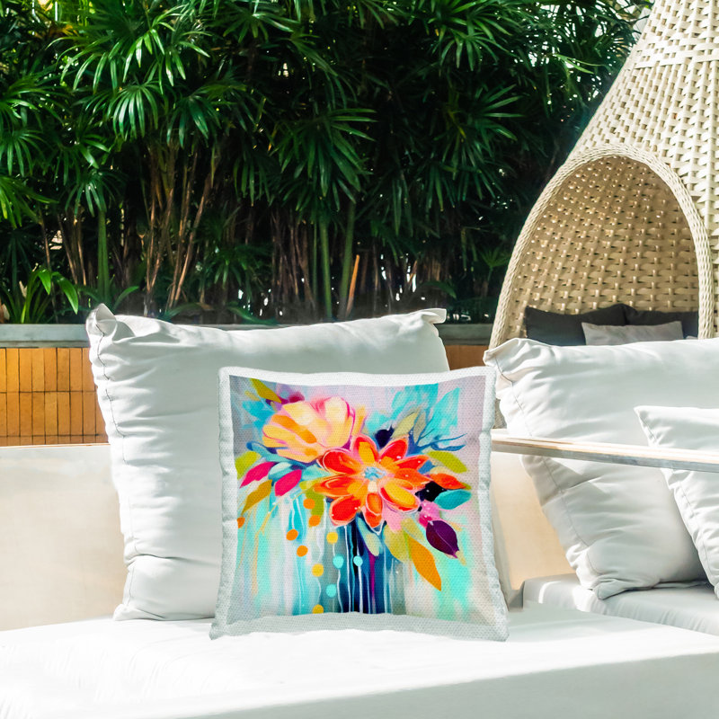 Abstract Outdoor Throw Pillow