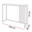 Ridgewood 100cm Glass Top Console Table-1951797341-1951797340