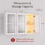 35" Kitchen Wall Cabinet 3  Doors