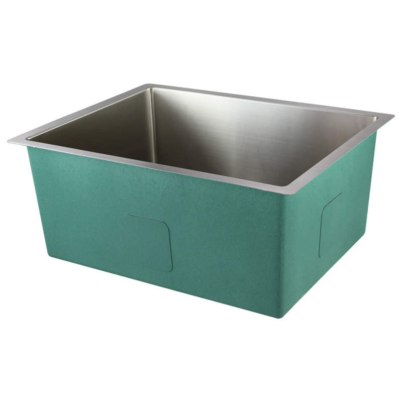 Évier de cuisine encastrable 24 po x 19 po Diamond, calibre 14