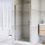 36-37 3/8 "Porte de douche pivotante sans cadre-114657522