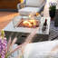 Ashton 22 in. x 22 in. Square Tempered Glass Fire Pit Table Wind Screen with Stainless Steel Attachment Clips