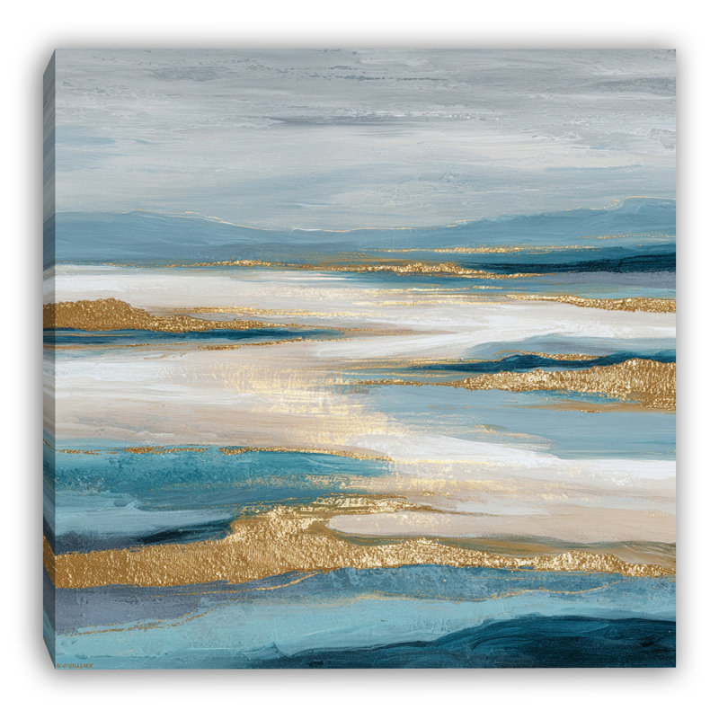Art mural sur toile Coastal Light Drift, H 40 po x l 40 po x P 1,5 po