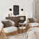 Table d'appoint ronde avec plateau en marbre 