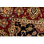 Tapis noir et rouge de haute qualité noué à la main