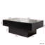 Table basse extensible avec plateau coulissant et compartiment de rangement caché - Table centrale pour le salon
