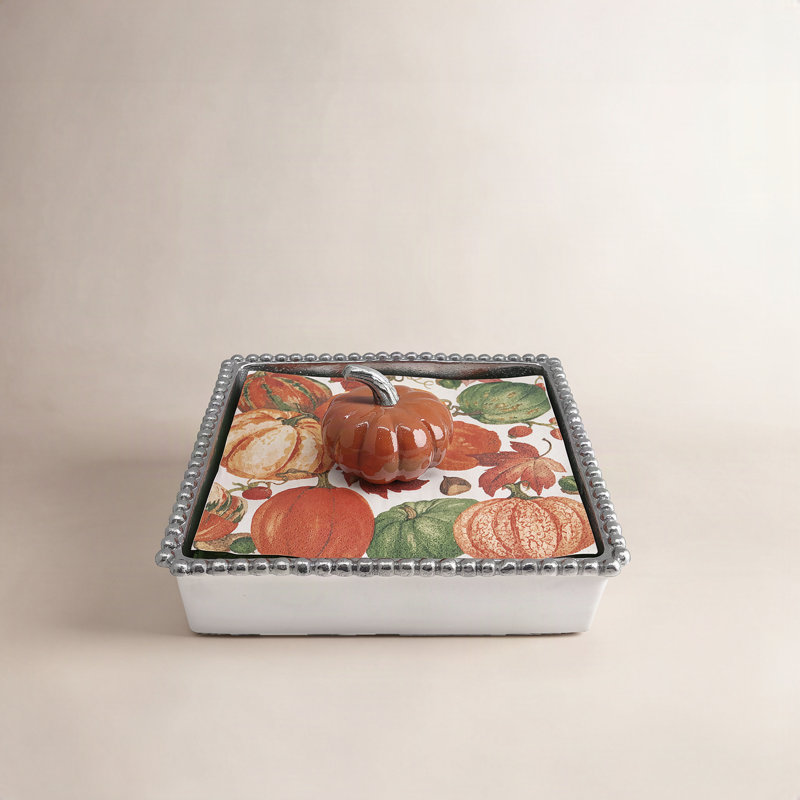 Festive Fall Metal No Mounting / Installation Required Napkin Holder