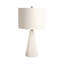 Lampe de table 26 po Laurel Alabaster, blanc
