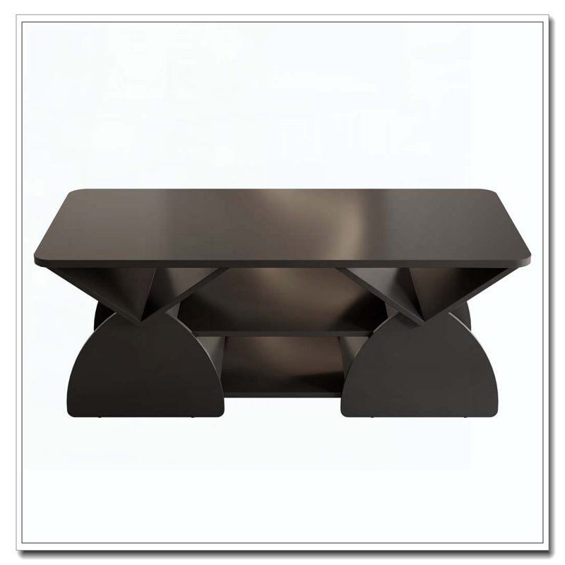 Rectangular Coffee Table For Living Room, Black