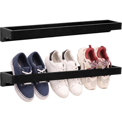 2 Pcs Wall Mounted Wooden Shoe