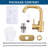 Single Handle Stainless Steel Bar Faucet With Supply Lines And Deckplate-104905126