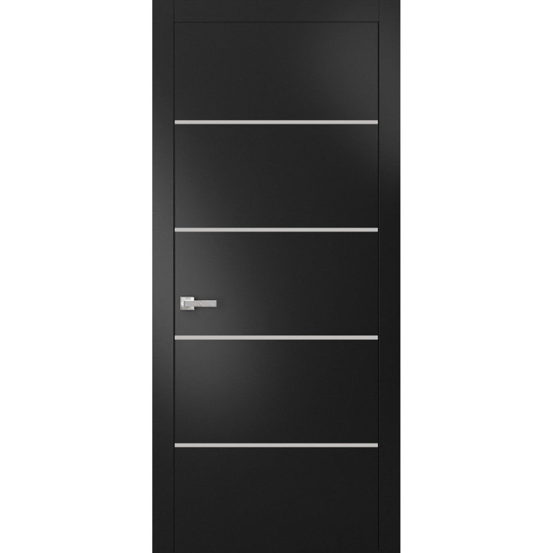 Porte intérieure moderne avec poignée | Planum 0210 | Garniture simple à panneau simple Regural | Salle de bain