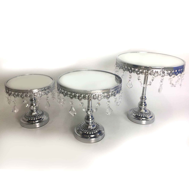 Kanye Cake Stand, Silver/Chrome