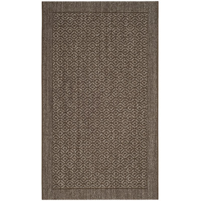 Tapis en sisal tissé jacquard Palm Beach