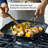 KitchenAid Hard Anodized Induction Nonstick Stovetop Grill / Griddle Pan, 11.25 Inch, Matte Black