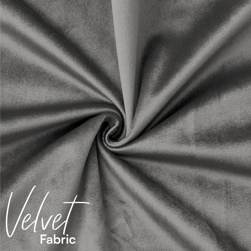 Luxurious Velvet Cushion Covers for Sofa Or Bed (Set Of 2), Grey