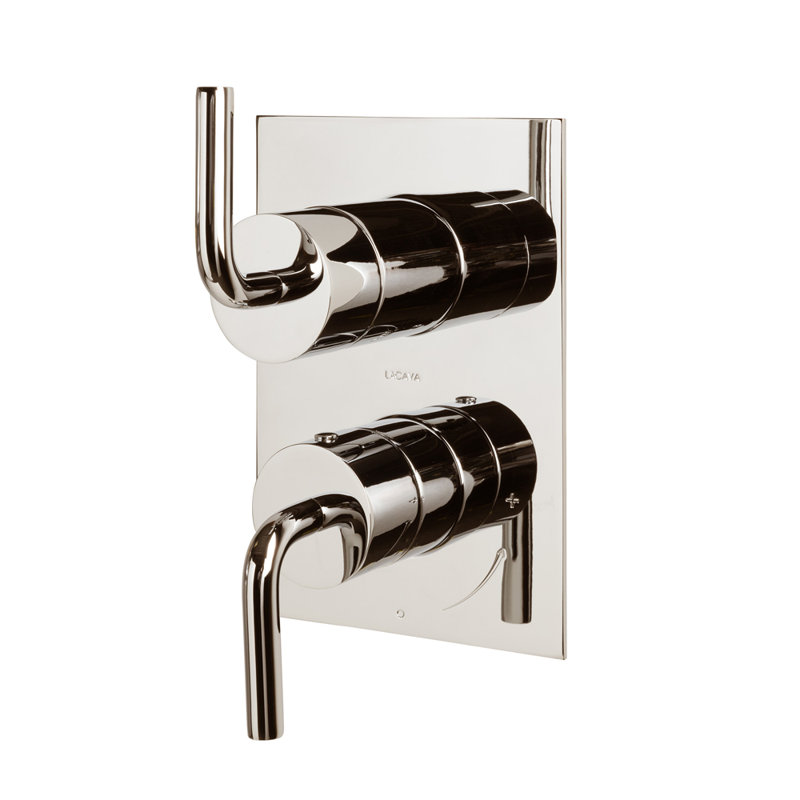 Cigno 3-Way Progressive Pressure Balancing Diverter Mixer, Polished Nickel