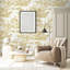 Self Adhesive 41 cm x 100 cm Wallpaper Gold Stick on Wallpaper Removable for Renters