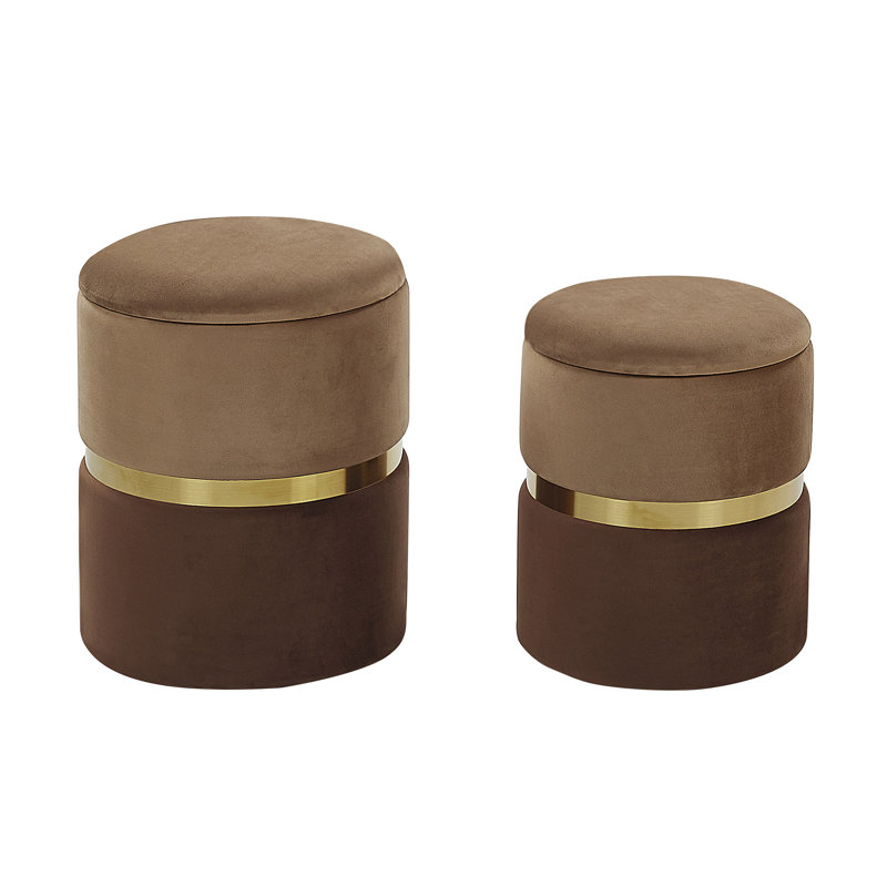 Manufactured Wood Accent Stool, Brown