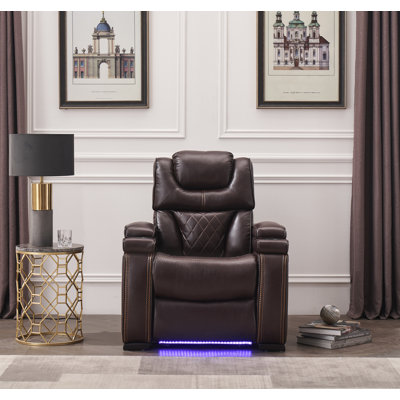 Valmont Prestige Leather LED Power Reclining Chair