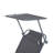 Outdoor Lounge, Adjustable Folding Chaise Lounge With Sun Shade, Modern Patio Chaise Lounge-2039640522