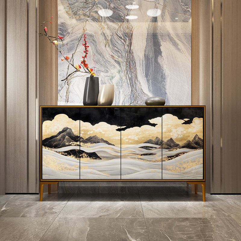 Buffet moderne et minimaliste de style luxueux