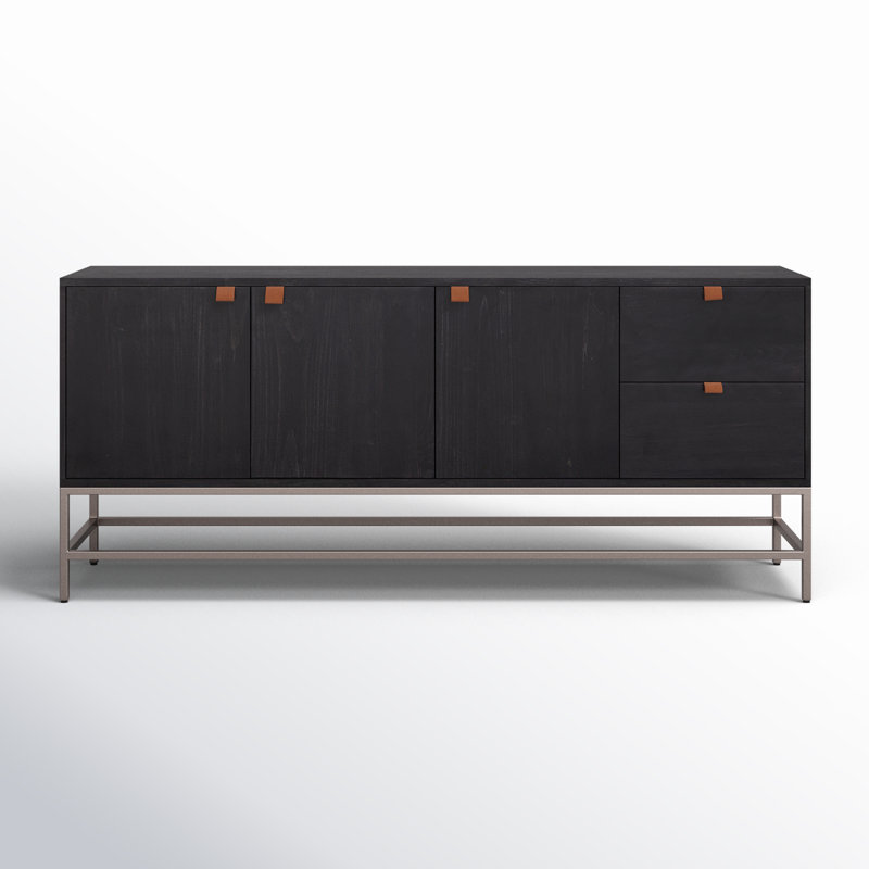 Loki 72'' Sideboard, Black Wash Poplar