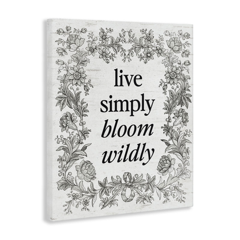 Toile rétro Bloom Wildly, H 20 po x l 16 po