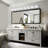52" Modern Chrome 8-Light LED Vanity Light