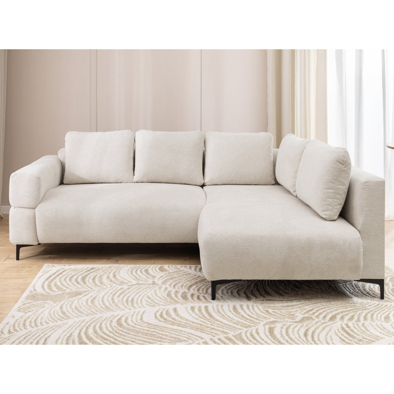 4 Seater Corner Sofa, Cream, Right Hand Facing