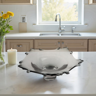 Ivy Bronx 14" Garrison Artisan Blown Glass Bowl