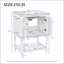 Meuble-lavabo moderne 24 po avec tablette ouverte
