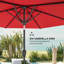 Parasol d'extérieur avec 6 baleines, rouge vin-1339959994