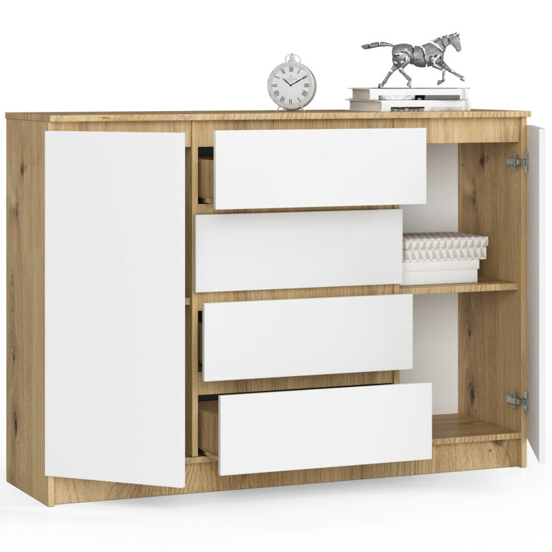 Sprage 4 - Drawer Chest of Drawers,  99cm H x 138cm W x 40cm D