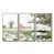 Toile naturelle avec cadre flottant
