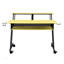 Bureau de studio de musique à finition jaune et noir suitor suitor avec construction durable et mobilité pour un flux de travail amélioré