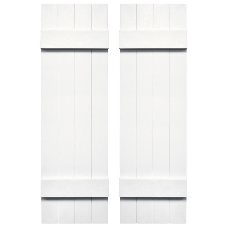 Builders Edge, volets sur mesure TailorMade jointés, volets Board-n-Batten, avec volets à volets