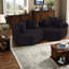 Chaises d'appoint modernes, salon modulaire en chenille pour la maison