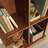 Storage Cabinet with Versatile Storage, Brown finish