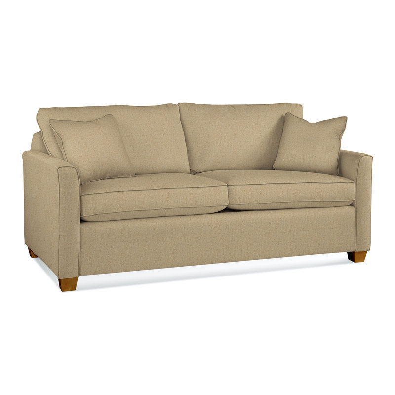 Charleston 77" Sleeper Sofa, Havana, Innerspring, Elite Sand 100% Polyester