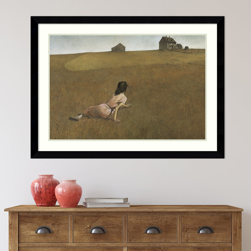 «Christina's World», reproduction d'art sur papier, H 31,38 po x l 42,62 po x P 0,875 po