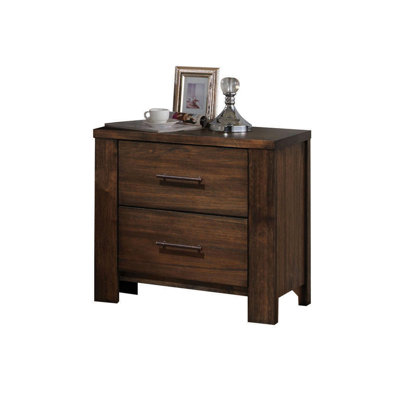 Merrilee Oak Finish Nightstand, Elegant Oak Nightstand, Nightstand