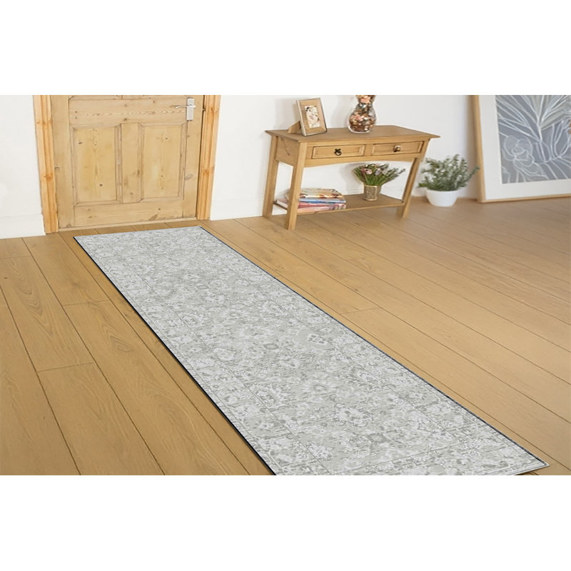 Gadberry 17553-990 GREY/DK GREY, Runner 2'2" x 7'