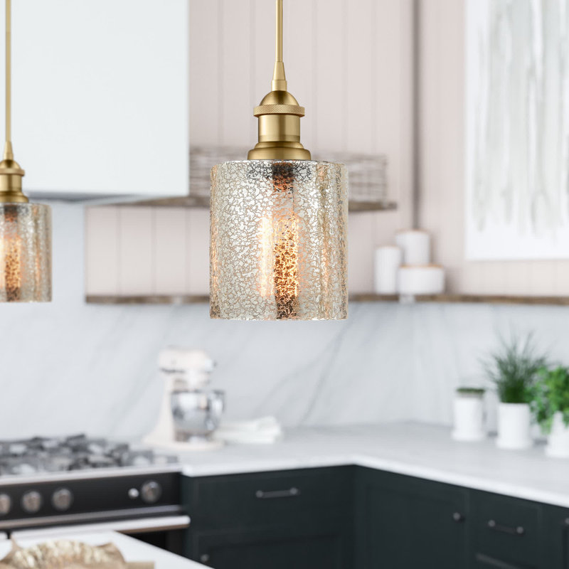 Leilani 1 - Light Single Pendant, Mercury, Satin Gold