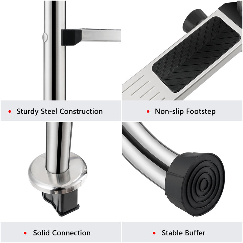 2 - Step Aluminum Lightweight Small Step Ladder